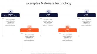 Examples Materials Technology In Powerpoint And Google Slides Cpb
