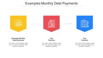 Examples Monthly Debt Payments Ppt Powerpoint Presentation Infographic Cpb