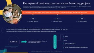 Examples Of Business Communication Branding Projects Brand Rollout Checklist Ppt Layout