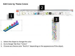 Examples of business processes colorful bars on arrow timeline diagram powerpoint templates