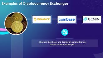 Examples Of Cryptocurrency Exchanges Training Ppt
