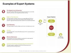 Examples of expert systems accurate solution ppt powerpoint presentation gallery samples