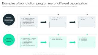 Examples Of Job Rotation Programme Of Different Organization Job Rotation Plan For Employee Career Growth