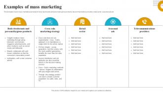 Examples Of Mass Marketing How To Create A Target Market Strategy Strategy Ss V