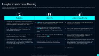 Examples Of Reinforcement Learning Ppt Powerpoint Presentation File Deck
