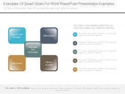 Examples of smart goals for work powerpoint presentation examples