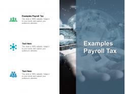 Examples payroll tax ppt powerpoint presentation show graphic tips cpb