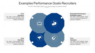Examples performance goals recruiters ppt powerpoint presentation summary smartart cpb