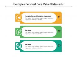 Examples personal core value statements ppt powerpoint presentation portfolio rules cpb