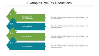 Examples pre tax deductions ppt powerpoint presentation template cpb