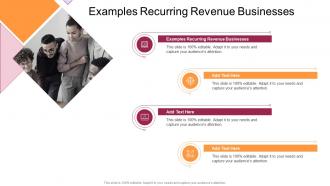 Examples Recurring Revenue Businesses In Powerpoint And Google Slides Cpb