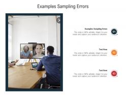 Examples sampling errors ppt powerpoint presentation professional ideas cpb