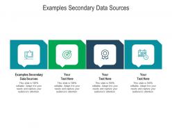 Examples secondary data sources ppt powerpoint presentation gallery summary cpb