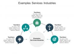 Examples services industries ppt powerpoint presentation slides design ideas cpb