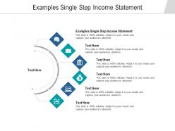 Examples single step income statement ppt powerpoint presentation slides show cpb