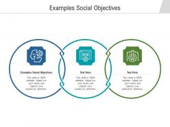 Examples social objectives ppt powerpoint presentation summary background designs cpb