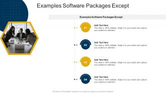 Examples Software Packages Except In Powerpoint And Google Slides Cpb