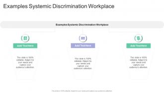 Examples Systemic Discrimination Workplace In Powerpoint And Google Slides Cpb