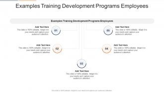 Examples Training Development Programs Employees In Powerpoint And Google Slides Cpb