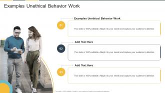Examples Unethical Behavior Work In Powerpoint And Google Slides Cpb