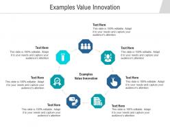 Examples value innovation ppt powerpoint presentation gallery portrait cpb