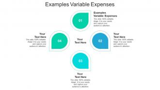 Examples variable expenses ppt powerpoint presentation show skills cpb