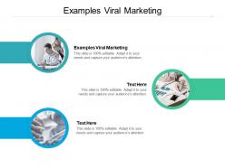Examples viral marketing ppt powerpoint presentation layouts designs cpb