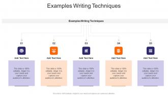 Examples Writing Techniques In Powerpoint And Google Slides Cpb