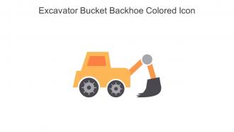 Excavator Bucket Backhoe Colored Icon In Powerpoint Pptx Png And Editable Eps Format