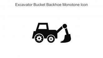 Excavator Bucket Backhoe Monotone Icon In Powerpoint Pptx Png And Editable Eps Format