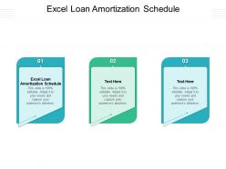 Excel loan amortization schedule ppt powerpoint presentation inspiration brochure cpb
