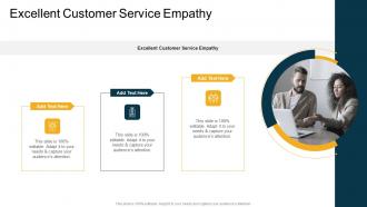 Excellent Customer Service Empathy In Powerpoint And Google Slides Cpb