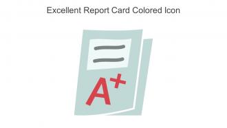 Excellent Report Card Colored Icon In Powerpoint Pptx Png And Editable Eps Format