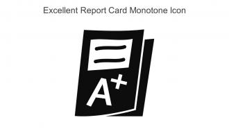 Excellent Report Card Monotone Icon In Powerpoint Pptx Png And Editable Eps Format