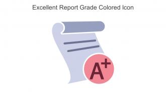 Excellent Report Grade Colored Icon In Powerpoint Pptx Png And Editable Eps Format