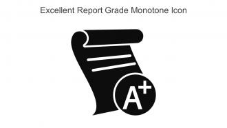 Excellent Report Grade Monotone Icon In Powerpoint Pptx Png And Editable Eps Format