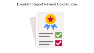 Excellent Report Reward Colored Icon In Powerpoint Pptx Png And Editable Eps Format
