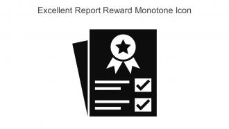 Excellent Report Reward Monotone Icon In Powerpoint Pptx Png And Editable Eps Format