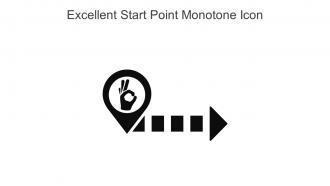 Excellent Start Point Monotone Icon In Powerpoint Pptx Png And Editable Eps Format