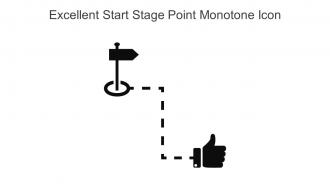 Excellent Start Stage Point Monotone Icon In Powerpoint Pptx Png And Editable Eps Format