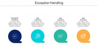 Exception Handling Ppt Powerpoint Presentation Ideas Graphic Tips Cpb