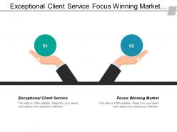 Exceptional client service focus winning market talent management