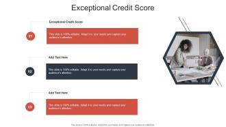 Exceptional Credit Score In Powerpoint And Google Slides Cpb