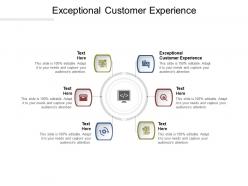 Exceptional customer experience ppt powerpoint presentation layouts icons cpb