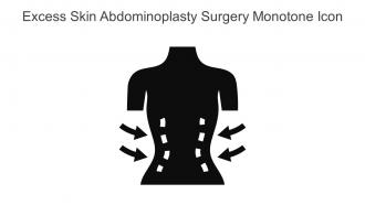 Excess Skin Abdominoplasty Surgery Monotone Icon In Powerpoint Pptx Png And Editable Eps Format