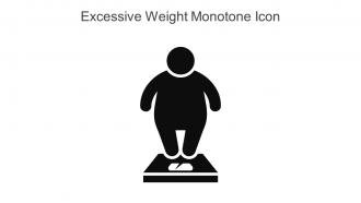 Excessive Weight Monotone Icon In Powerpoint Pptx Png And Editable Eps Format