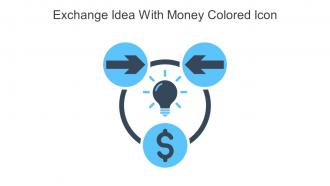 Exchange Idea With Money Colored Icon In Powerpoint Pptx Png And Editable Eps Format