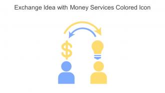 Exchange Idea With Money Services Colored Icon In Powerpoint Pptx Png And Editable Eps Format