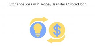 Exchange Idea With Money Transfer Colored Icon In Powerpoint Pptx Png And Editable Eps Format