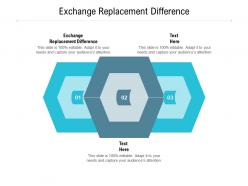 Exchange replacement difference ppt powerpoint presentation infographic template good cpb
